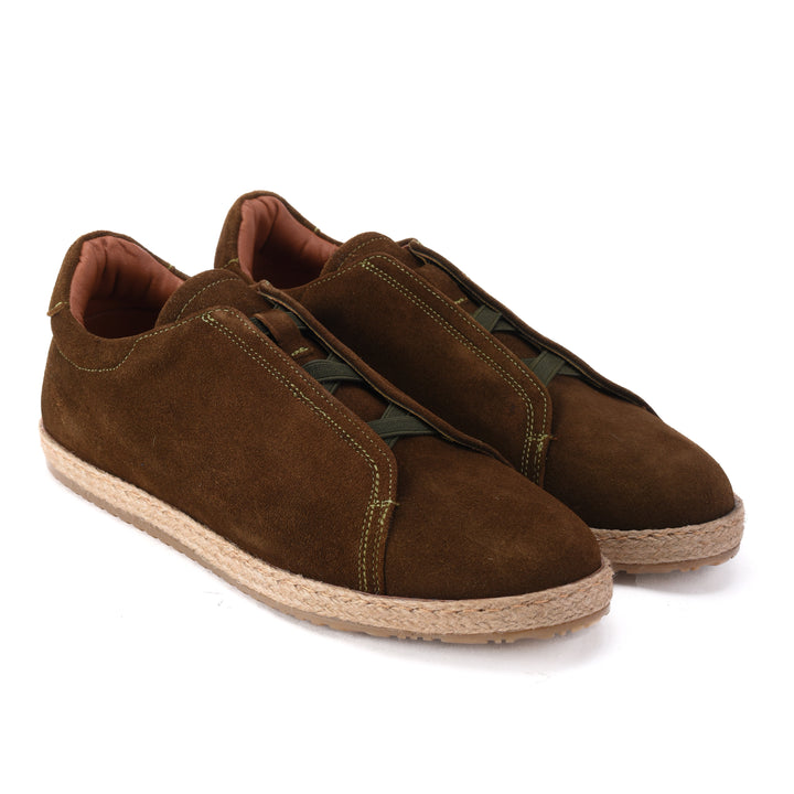 Brava Olive Slip On Espadrilles