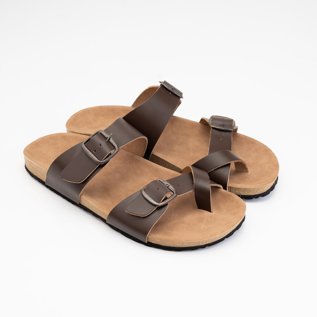 Toe Slipper Brown- Premium Quality