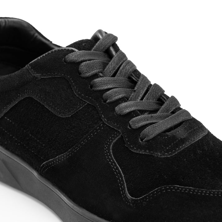 Black Suede Runner Sneaker