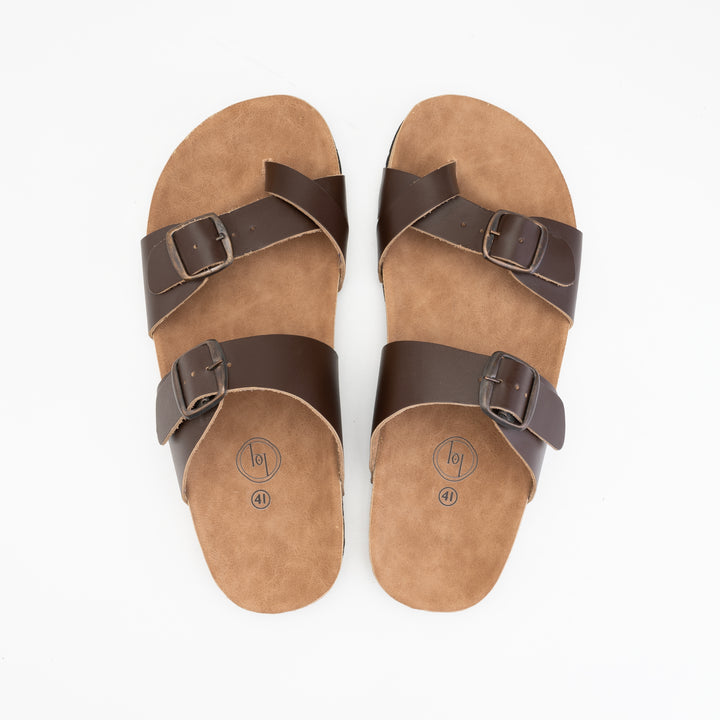 Toe Slipper Brown- Premium Quality