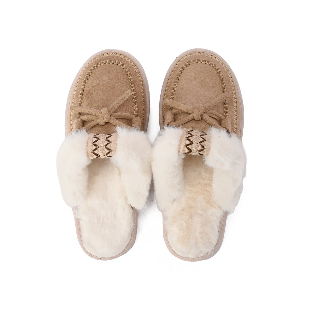 Brava Cozy Noir Fur Mule- Coffee