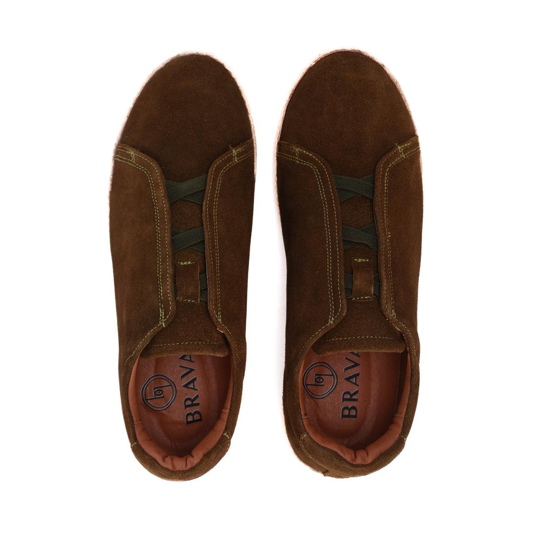 Brava Olive Slip On Espadrilles