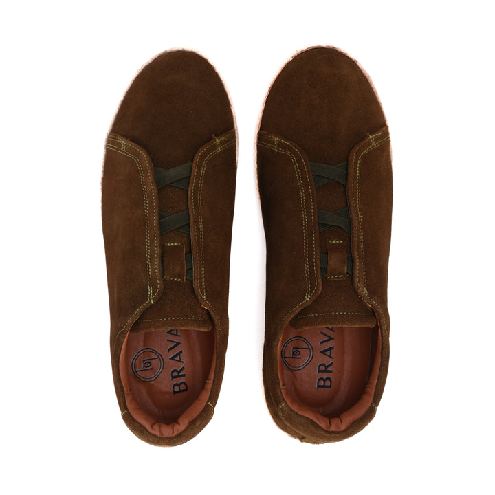 Brava Olive Slip On Espadrilles