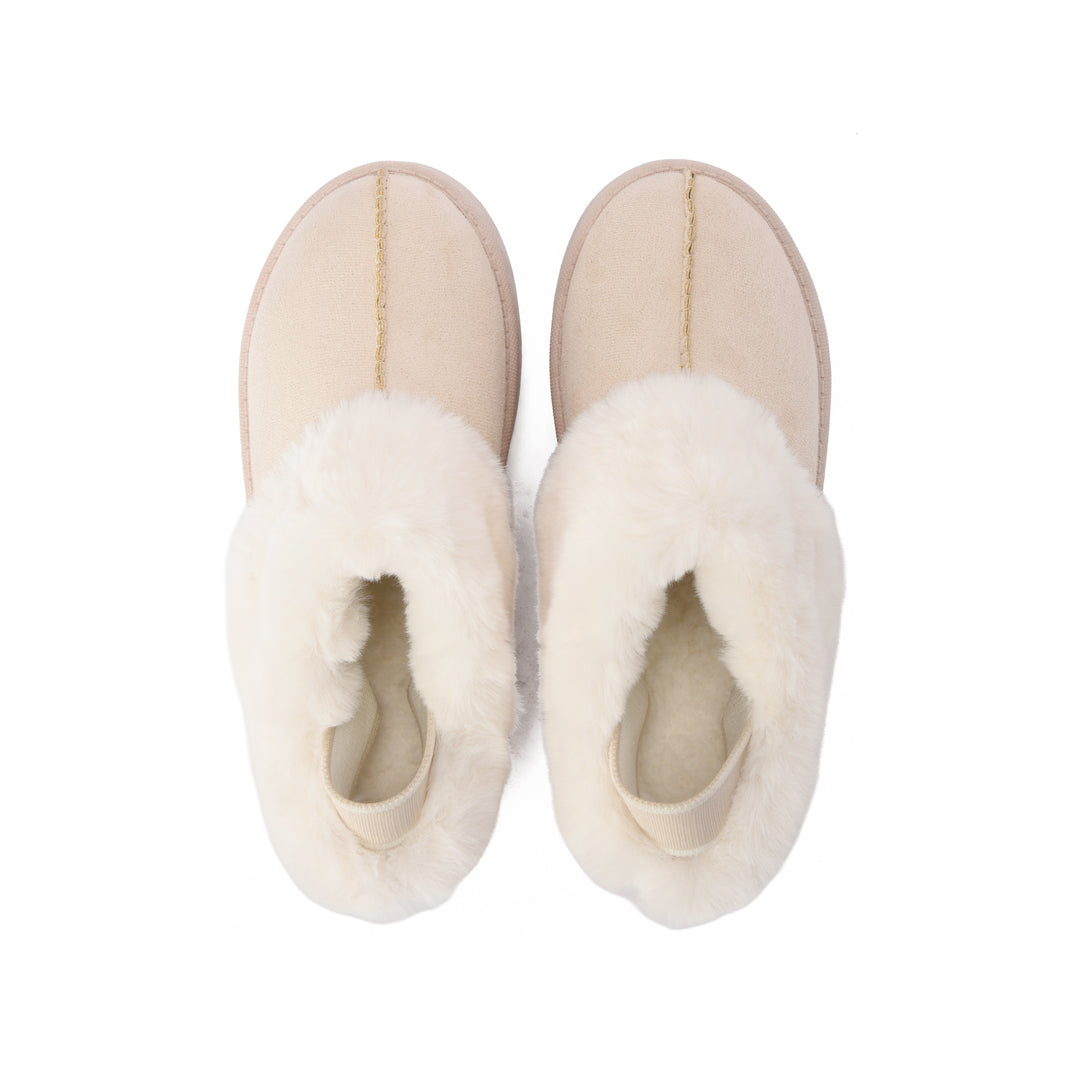 Brava Fur Beige  Strapped Sandal