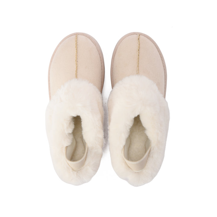 Brava Fur Beige  Strapped Sandal