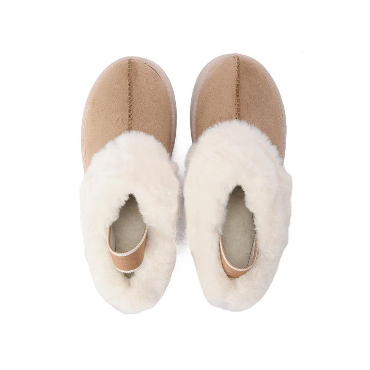 Brava Fur Coffee Strapped Sandal