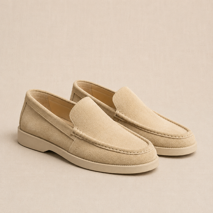 Brava Riviera Loafer- Beige Suede