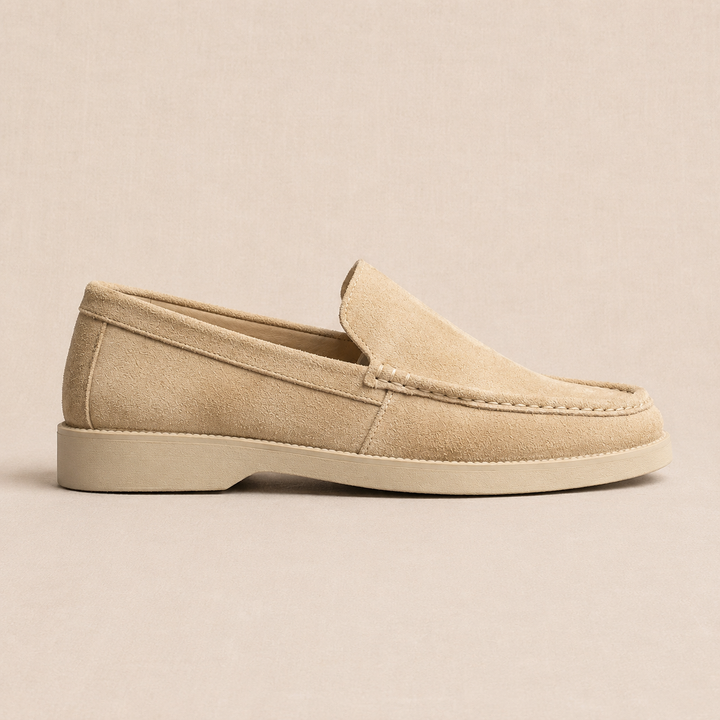 Brava Riviera Loafer- Beige Suede