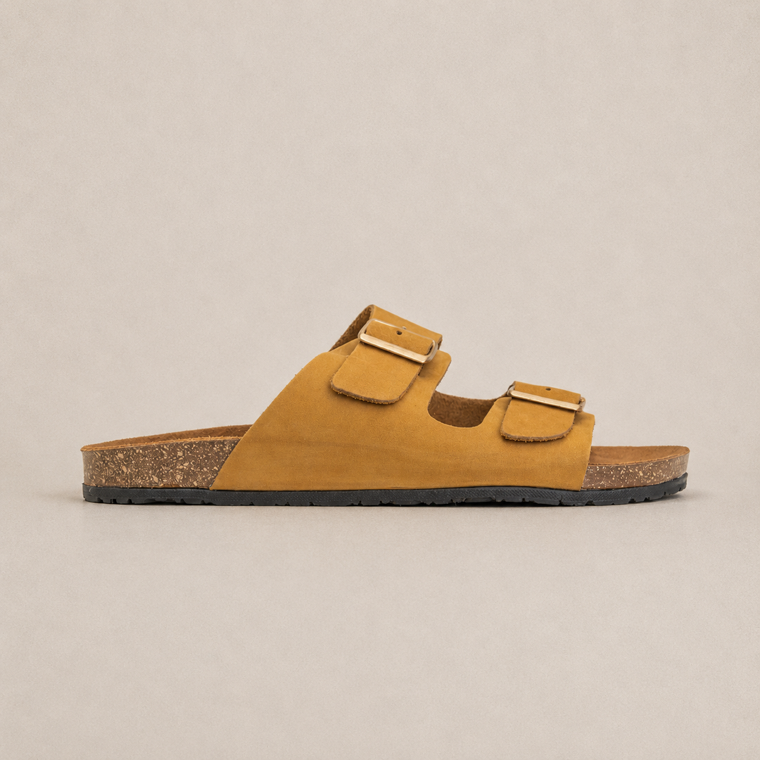 Arizona Double Buckle Men Style Slipper Kiwi