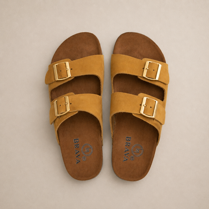 Arizona Double Buckle Men Style Slipper Kiwi