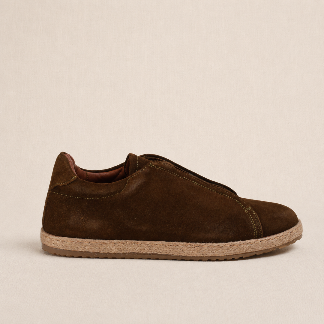 Brava Olive Slip On Espadrilles
