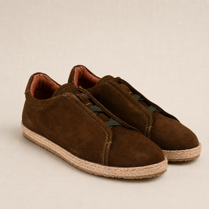 Brava Olive Slip On Espadrilles