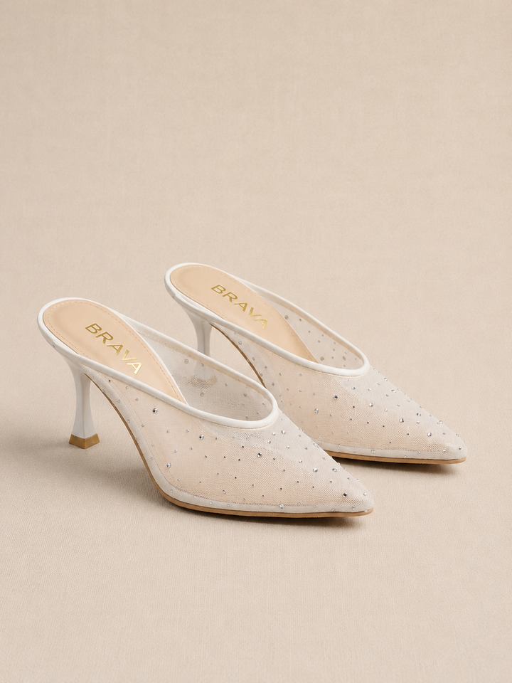 Brava Elira Heels- White