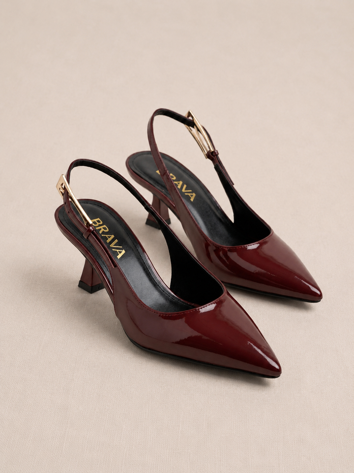 Brava Selena Heels- Maroon