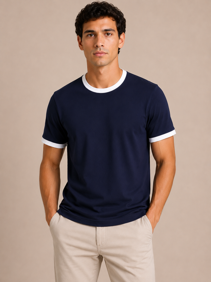 Brava Monaco Tee- Navy