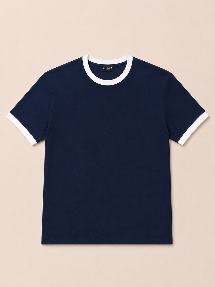 Brava Monaco Tee- Navy