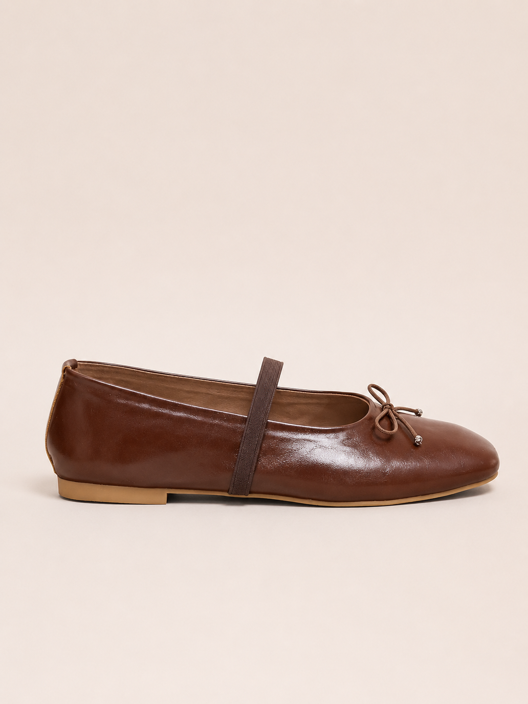 Brava Sofia Mary Jane Flats- Brown