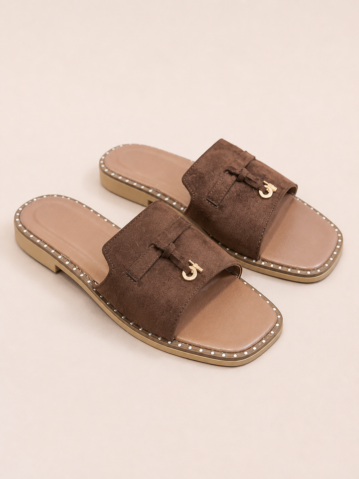 Brava Capri Slides- Brown