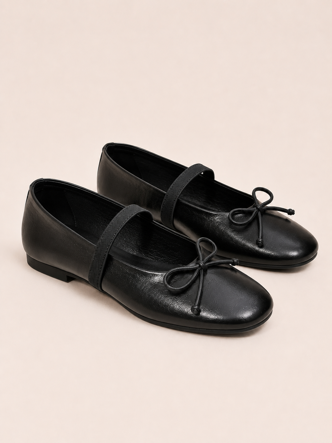 Brava Sofia Mary Jane Flats- Black