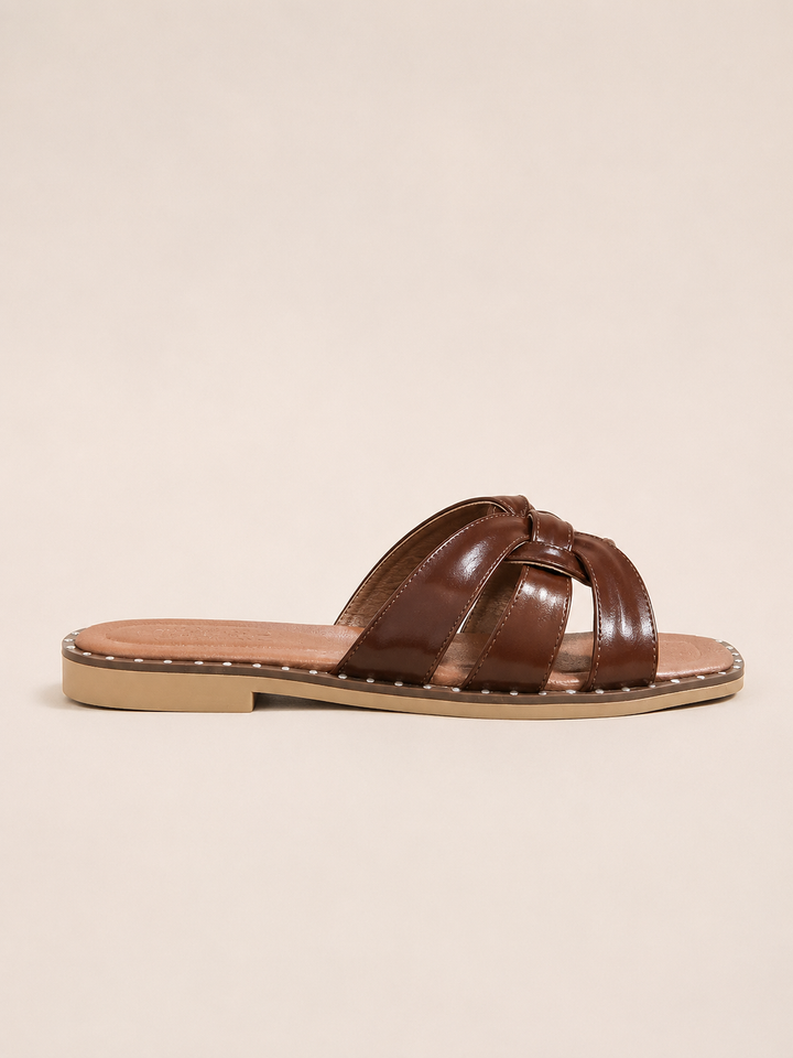 Brava  Bow Slides- Brown