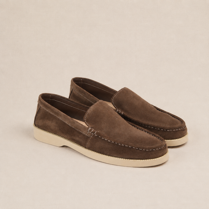Brava Riviera Loafer- Brown Suede