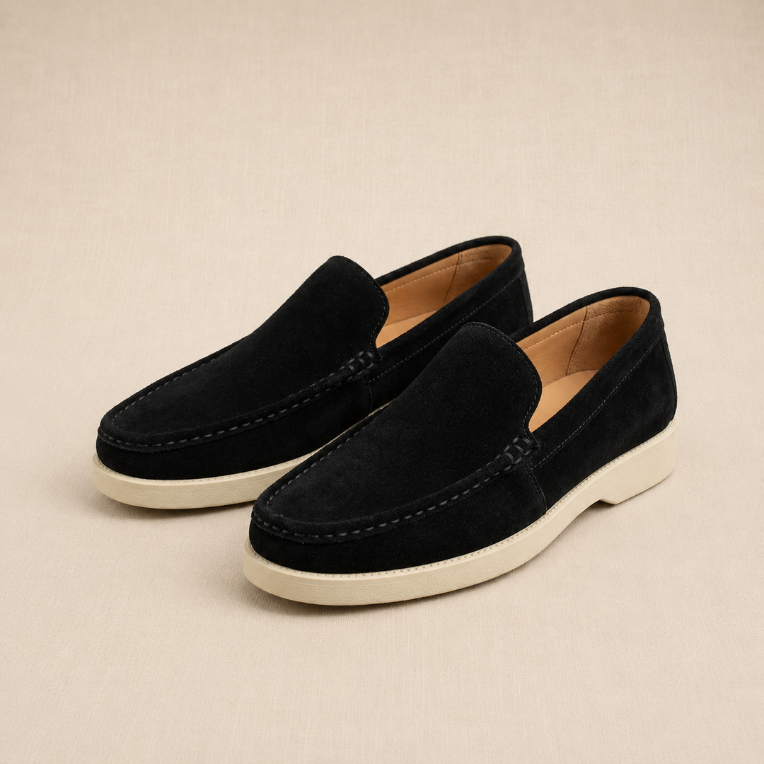 Brava Riviera Loafer- Black Suede