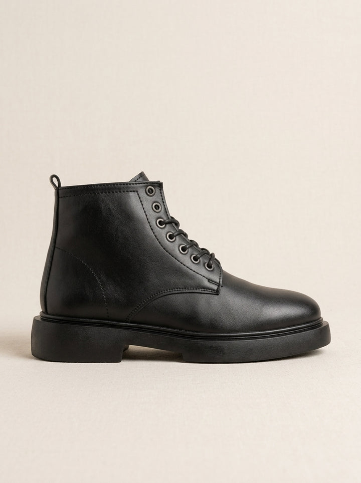 Brava Sterling Lace-Up Boots- Black