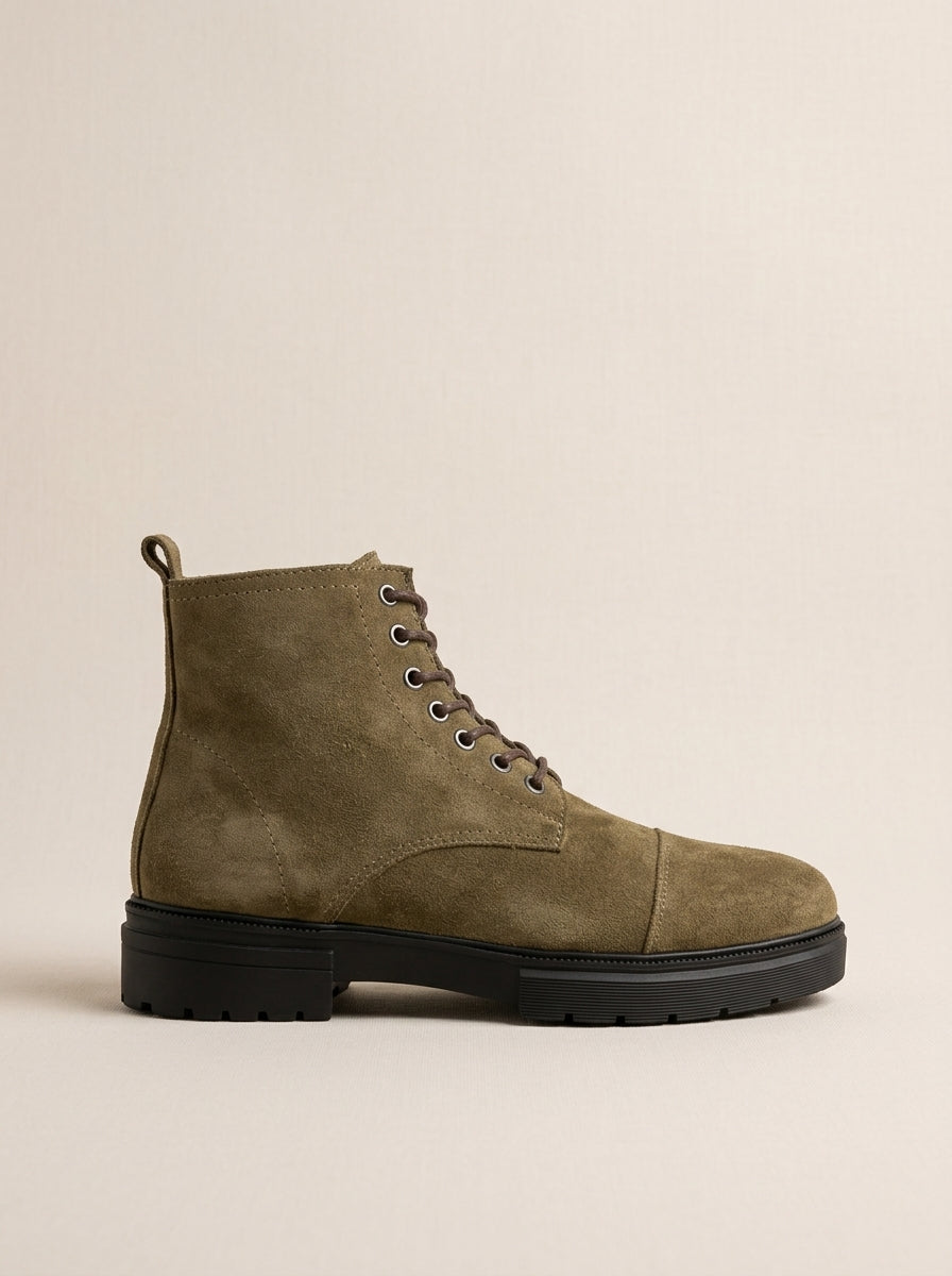 Brava Sterling Suede Boots- Cafe