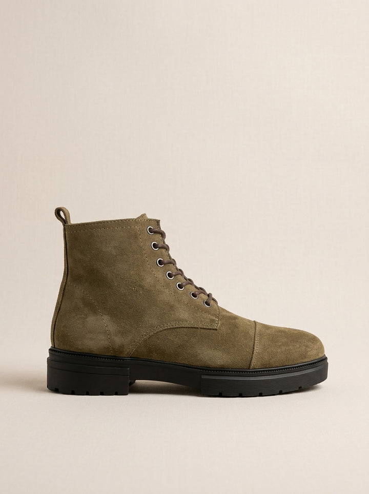 Brava Sterling Suede Boots- Cafe