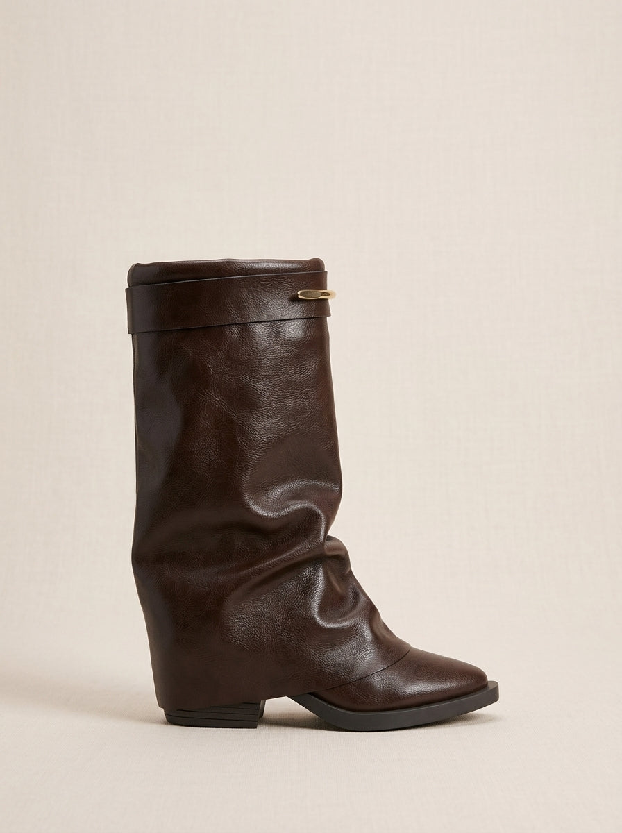 Brava Sienna Slouch Boots- Brown