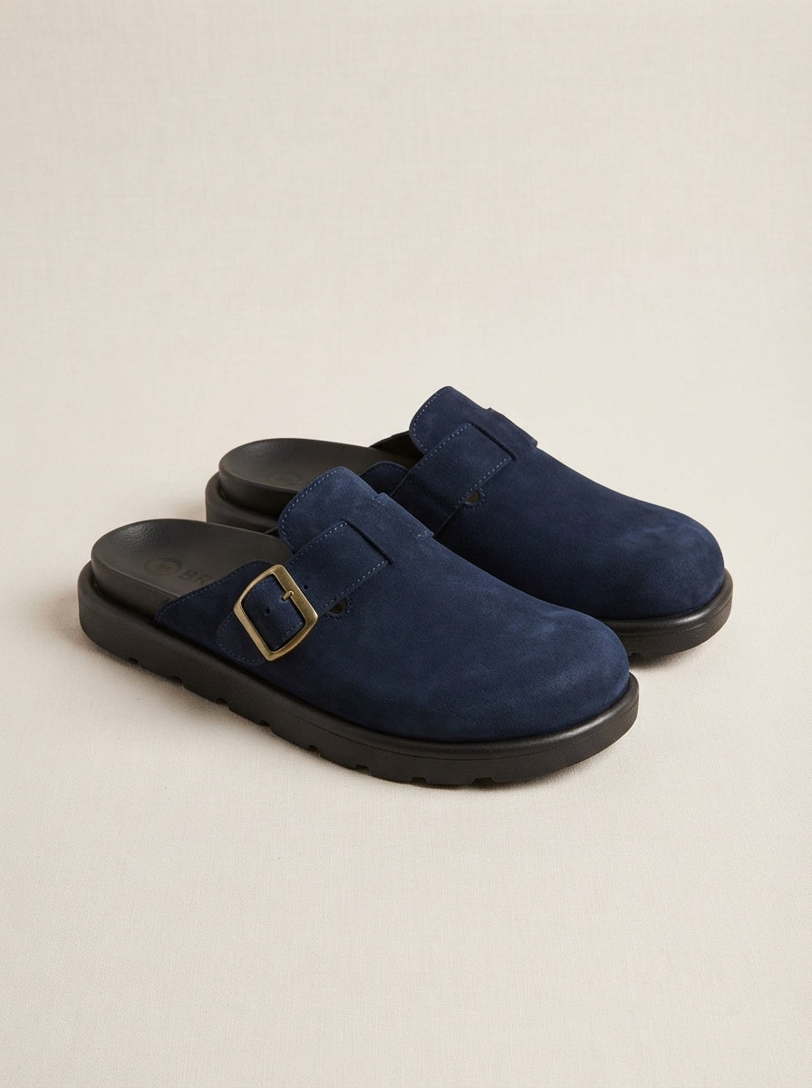 Brava Lorenzo Buckle Loafer- Navy