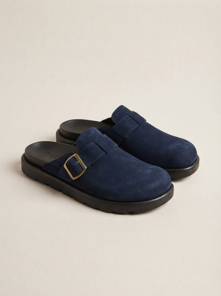 Brava Lorenzo Buckle Loafer- Navy