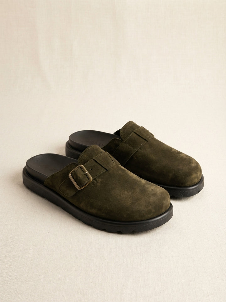 Brava Lorenzo Buckle Loafer- Olive