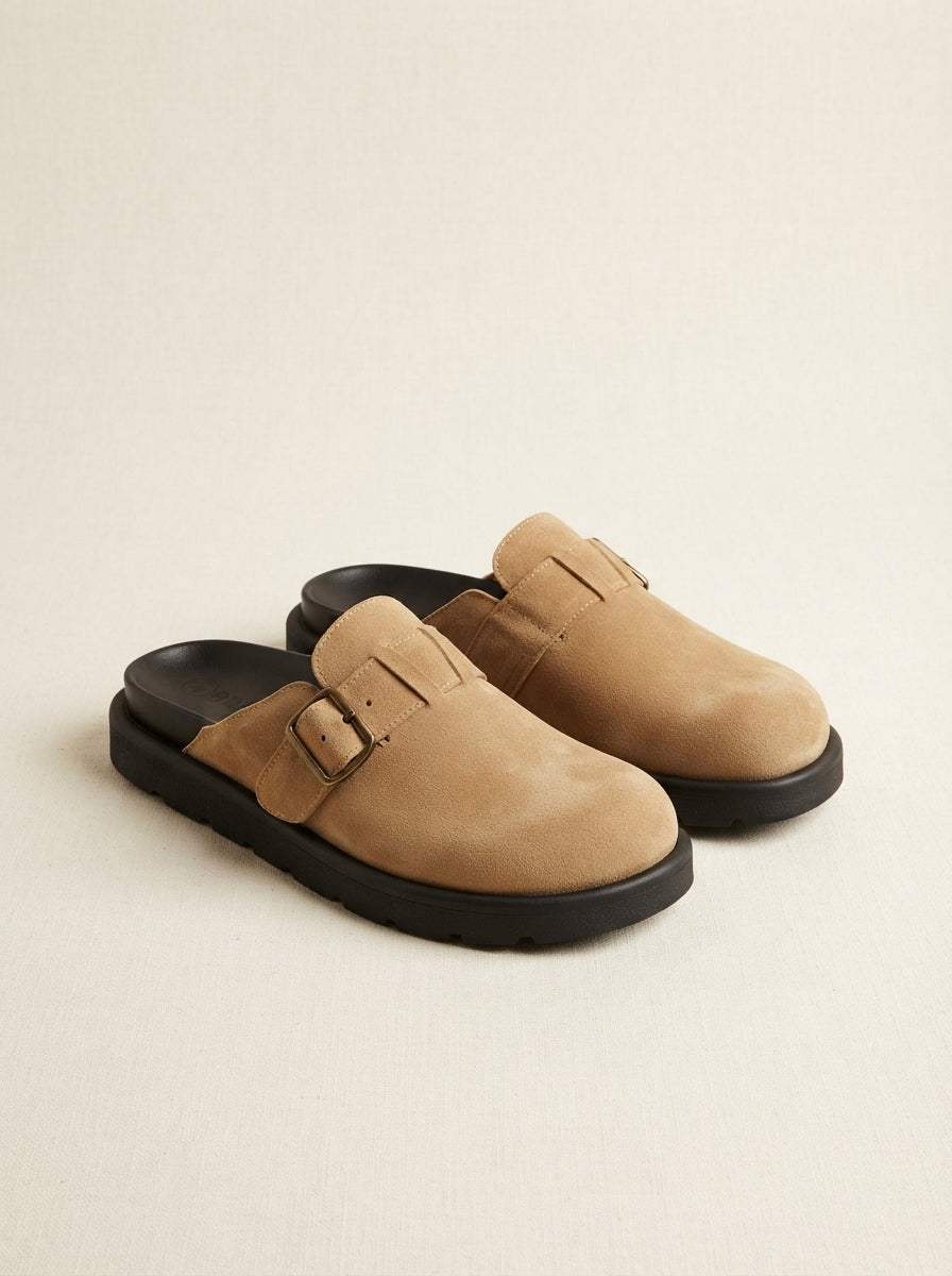 Brava Lorenzo Buckle Loafer- Beige