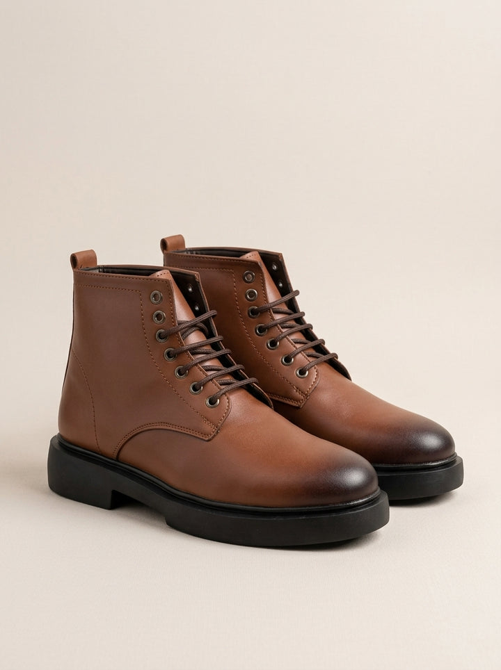 Brava Sterling Lace-Up Boots- Havan