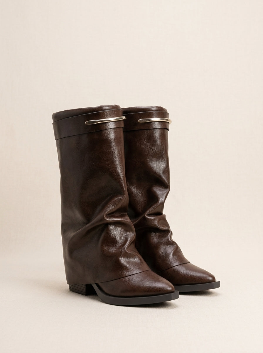 Brava Sienna Slouch Boots- Brown