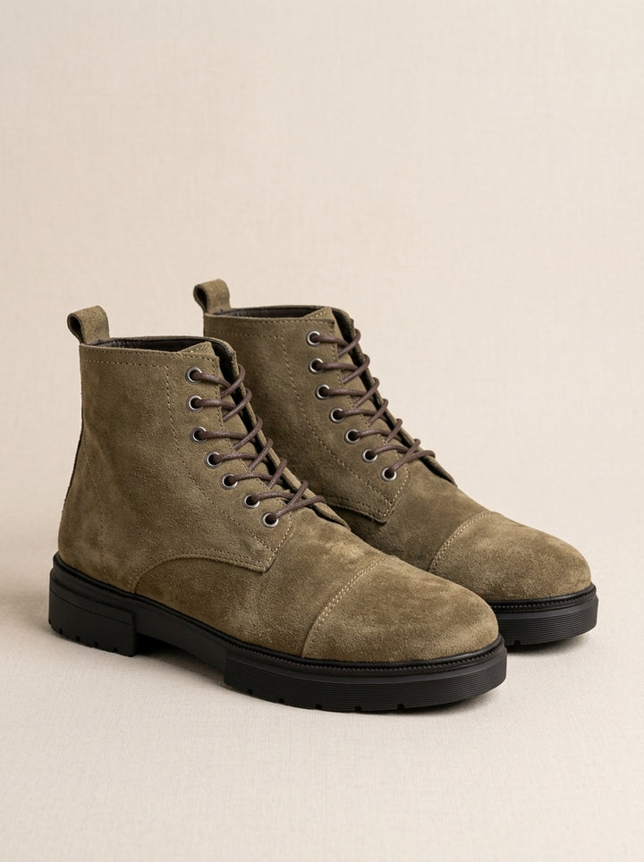 Brava Sterling Suede Boots- Cafe