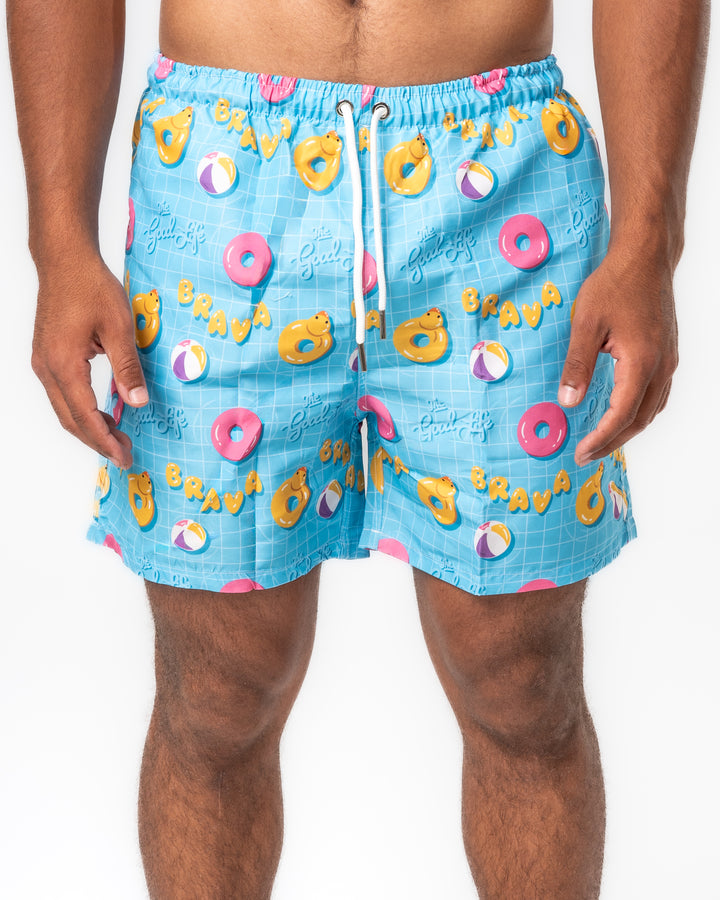 Brava Pool Turquoise Swim Shorts