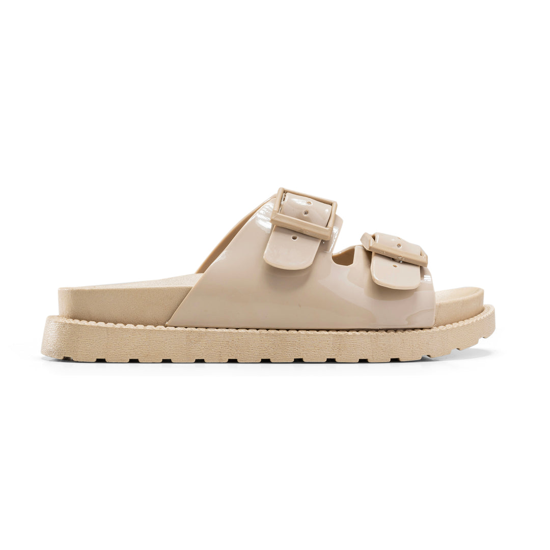 Brava Beige Glossy Air Insole Slipper