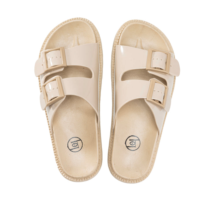 Brava Beige Glossy Air Insole Slipper