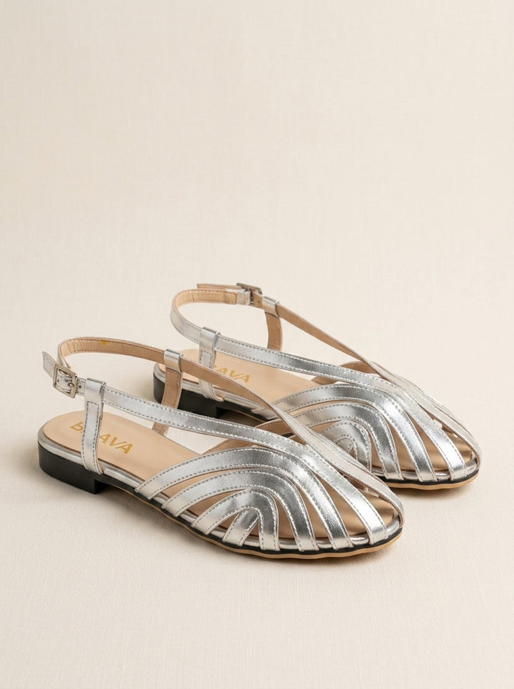 Brava Valentina Sandals- Silver