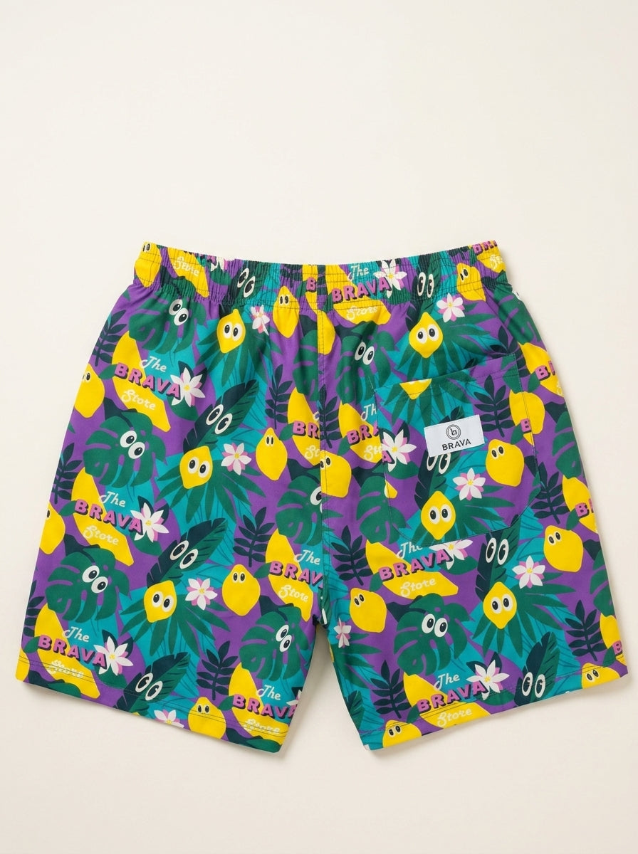 Brava Tropico Swim Shorts – Sunset Purple
