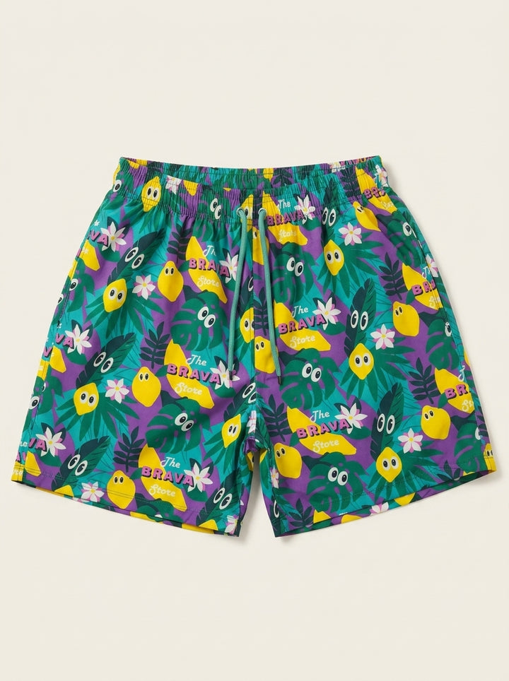 Brava Tropico Swim Shorts – Sunset Purple