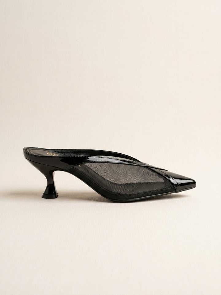 Brava Muse Mesh Mules- Black