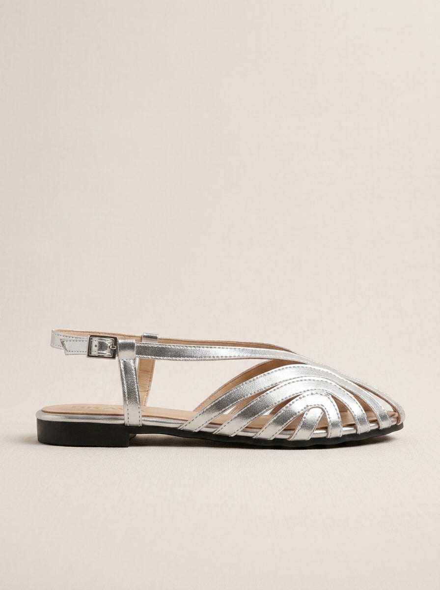 Brava Valentina Sandals- Silver