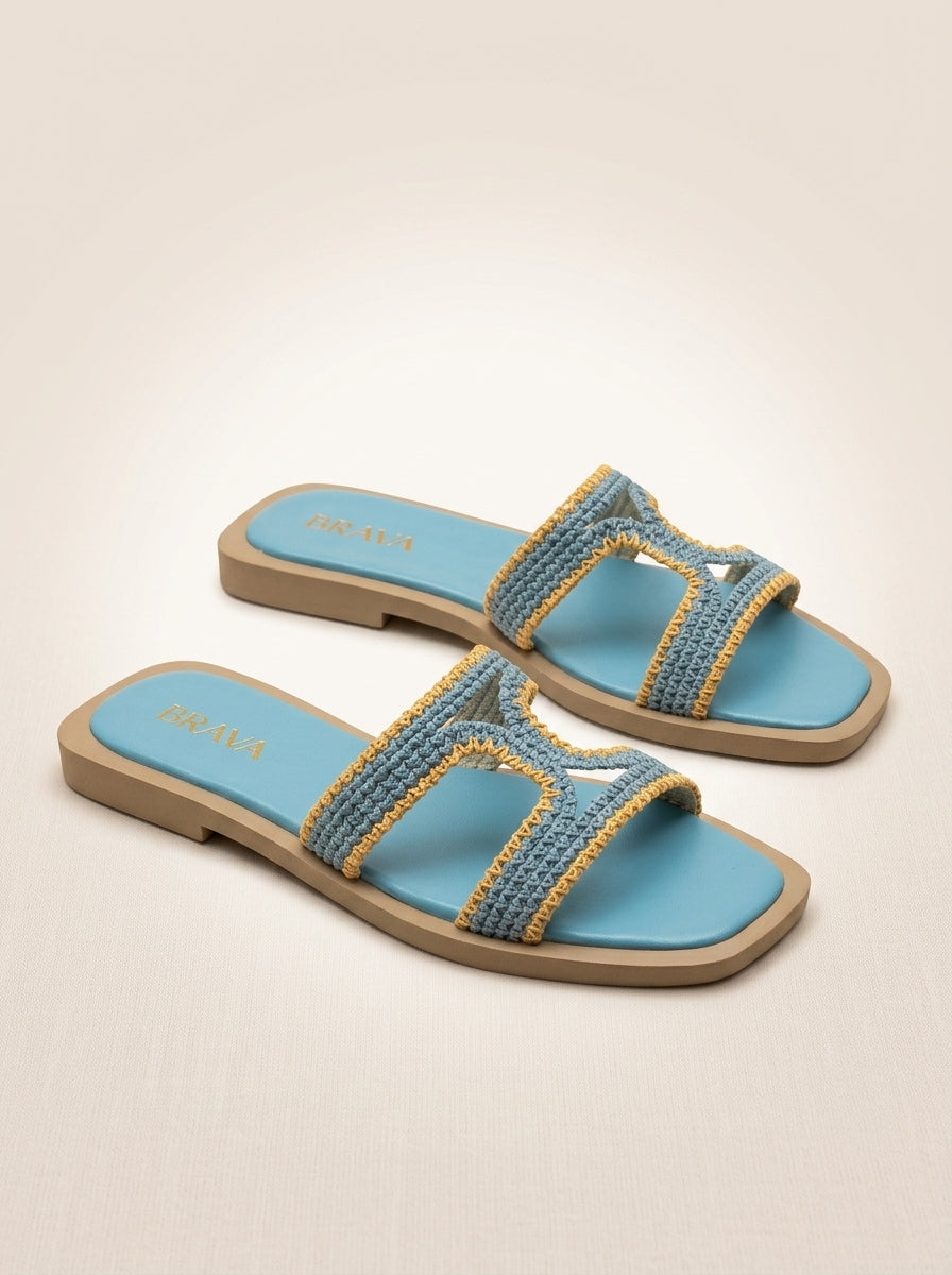 Brava Terra Slipper- Blue Sky