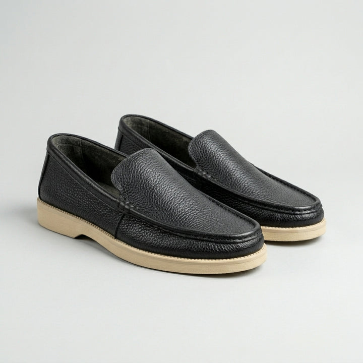 Brava Riviera Loafer- Black Leather