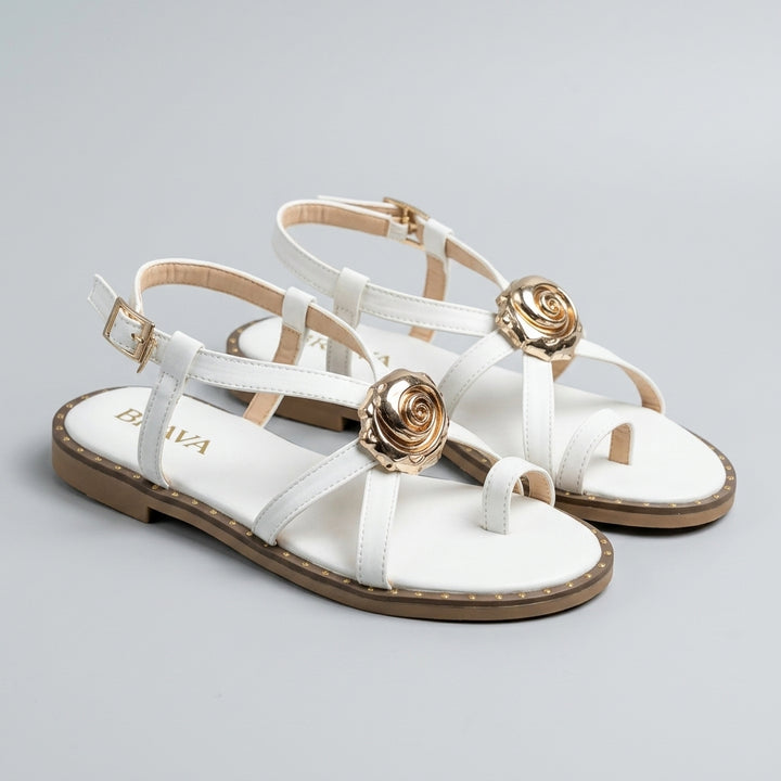 Brava Rosé Sandal- White