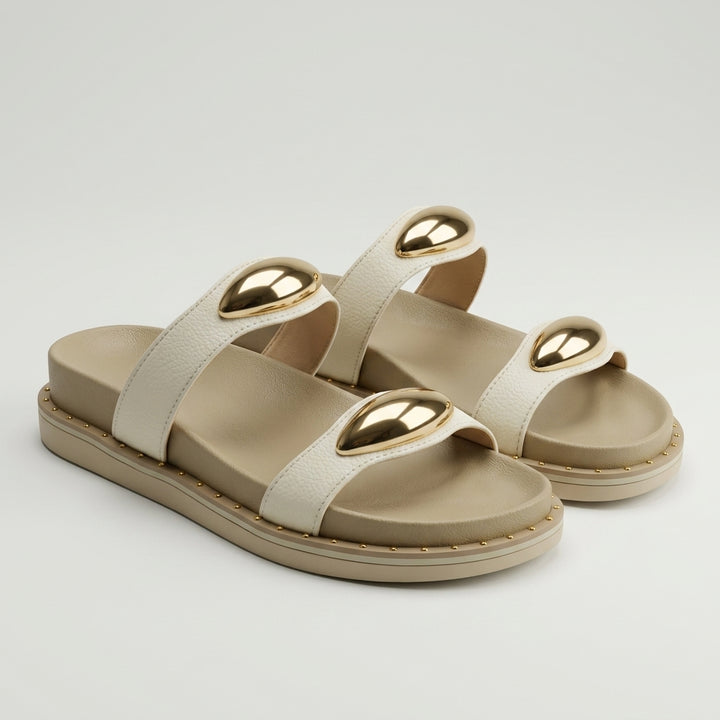 Brava Orin Slide- Beige