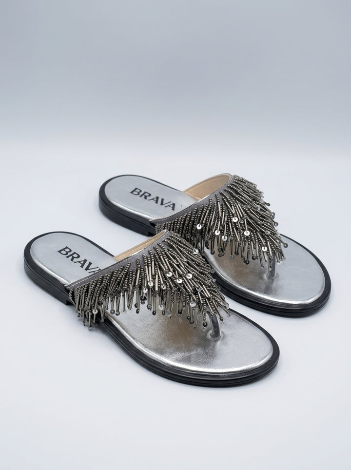Brava Celestia Slides- Silver